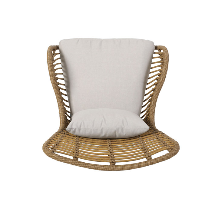 Bay Isle Home Tapscott Wicker Patio Chair with Cushions & Reviews Wayfair